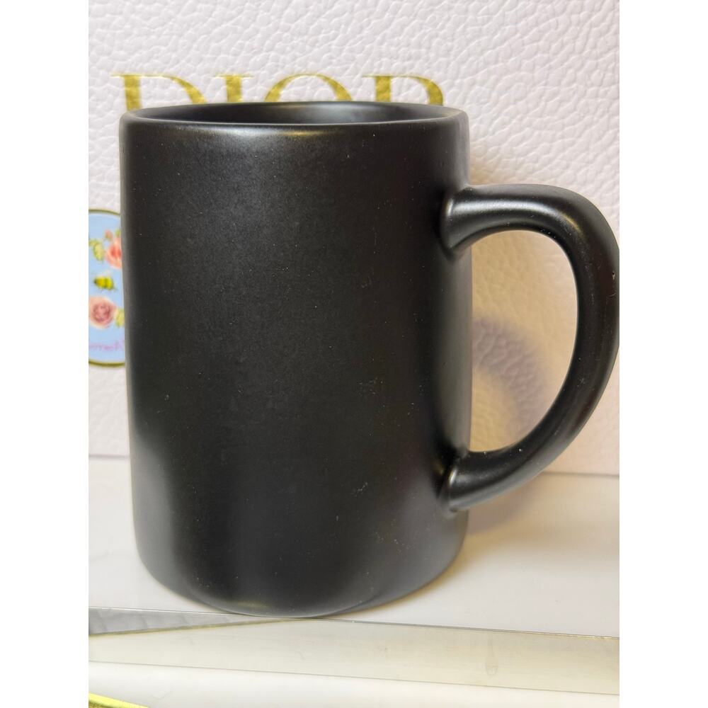 Hearth & Hand Stoneware Mug Cups Black (2 mugs) 14oz Matte Black - NEW i